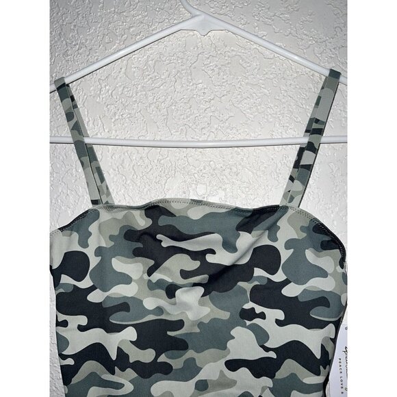 Spiritual Gangster NWTS Camo Selena Bodysuit Or Swimsuit (B) - Picture 8 of 12